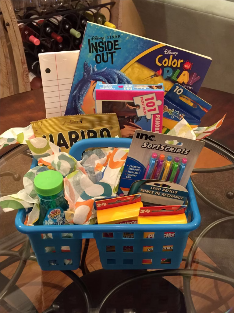Back to School Supplies Basket using Dollar tree items