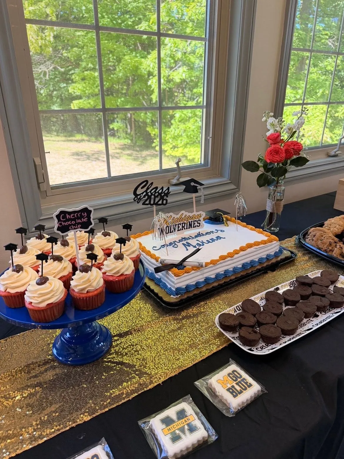 College Colors Dessert Table