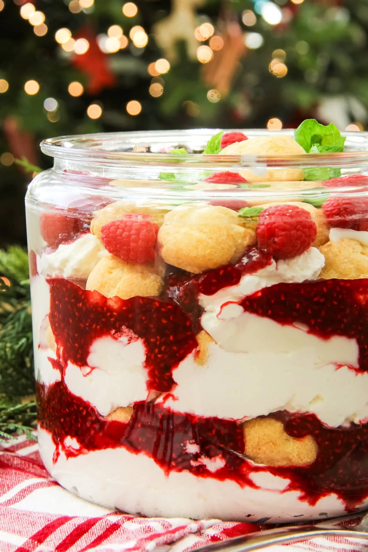 Raspberry Cream Puff Trifle