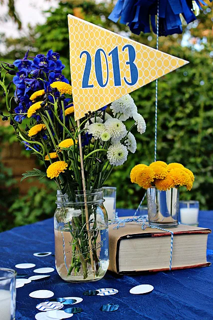 Pennant Flag Floral Centerpiece